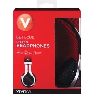 Vivitar Get Loud Stereo Headphones Brand New in Box Unopened